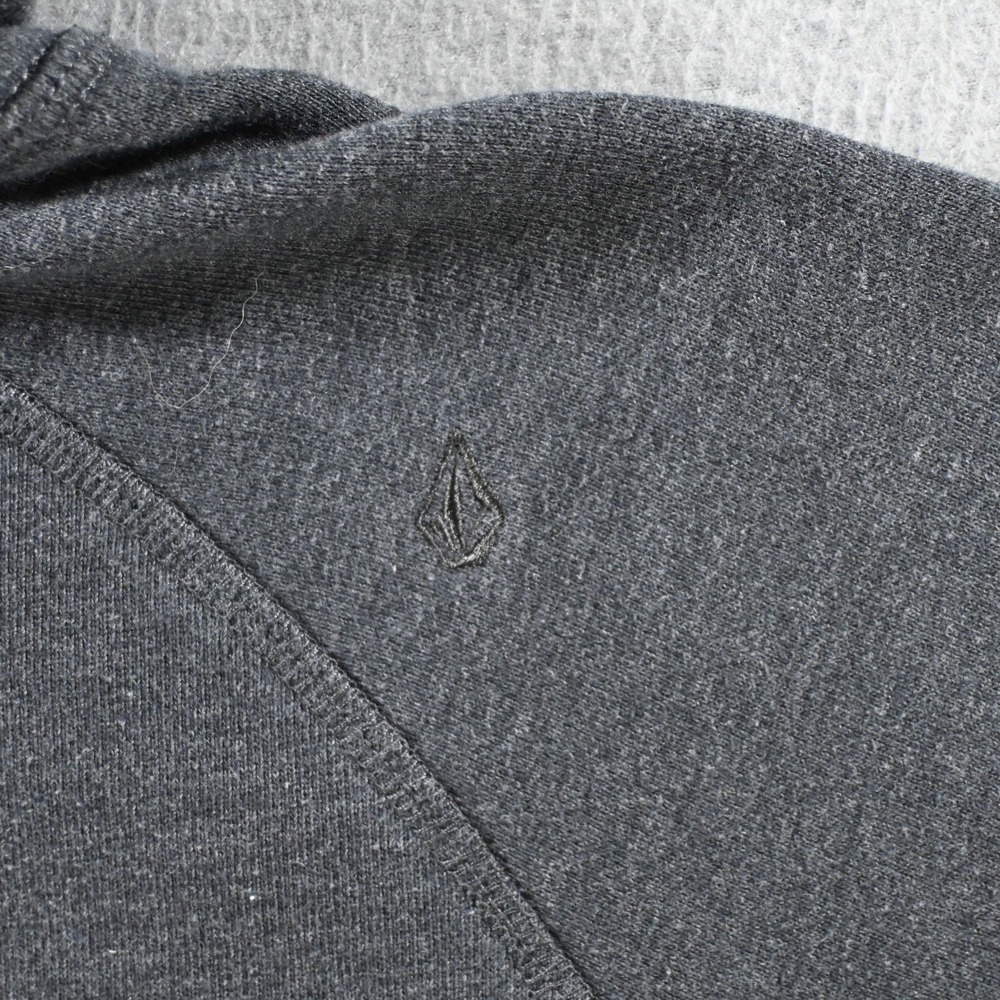 Volcom Mens Classic Fit Full Zip Hoodie Size M Charcoal Gray Heather - Picture 9 of 10